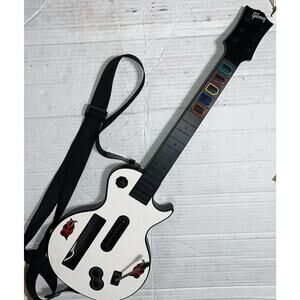 Nintendo Wii Guitar Hero Gibson Les Paul Wireless Red Octane 95125.805 White